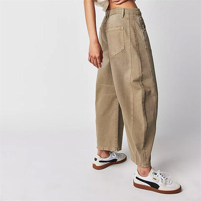 Elisabeth | Damen High-Waist Barrel-Leg Relaxed-Fit Jeans