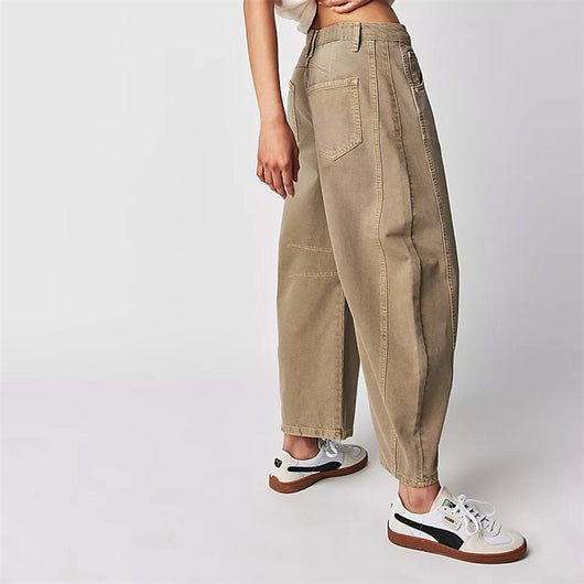 Elisabeth | Damen High-Waist Barrel-Leg Relaxed-Fit Jeans