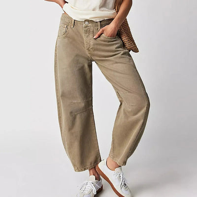 Elisabeth | Damen High-Waist Barrel-Leg Relaxed-Fit Jeans