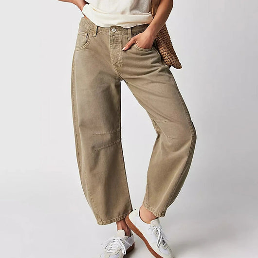 Elisabeth | Damen High-Waist Barrel-Leg Relaxed-Fit Jeans