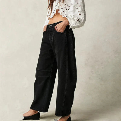 Elisabeth | Damen High-Waist Barrel-Leg Relaxed-Fit Jeans