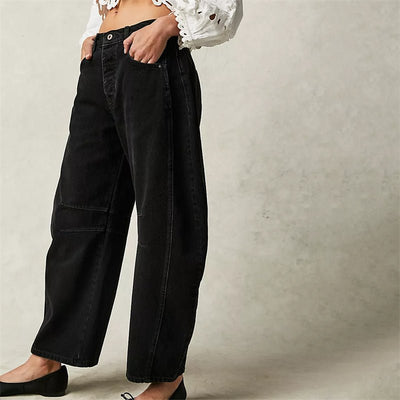 Elisabeth | Damen High-Waist Barrel-Leg Relaxed-Fit Jeans