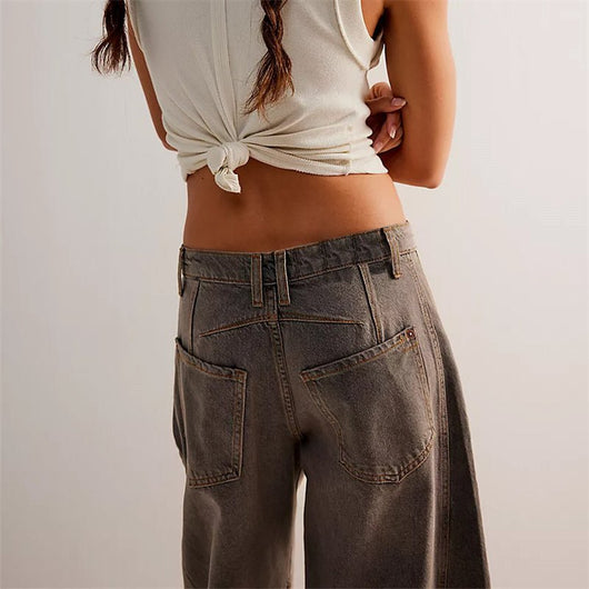 Elisabeth | Damen High-Waist Barrel-Leg Relaxed-Fit Jeans