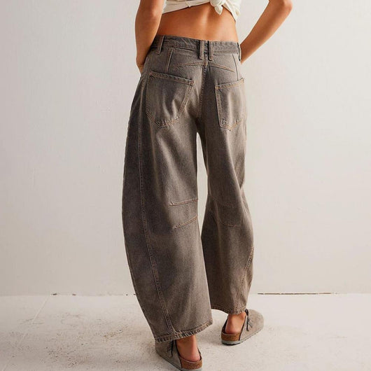 Elisabeth | Damen High-Waist Barrel-Leg Relaxed-Fit Jeans