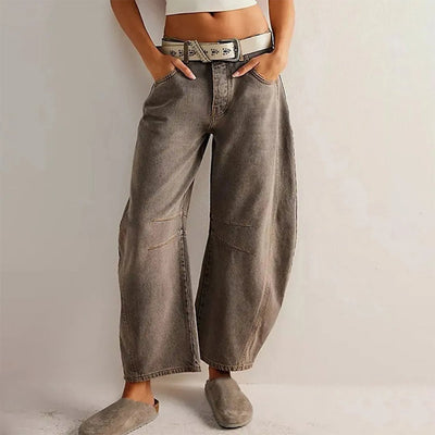 Elisabeth | Damen High-Waist Barrel-Leg Relaxed-Fit Jeans