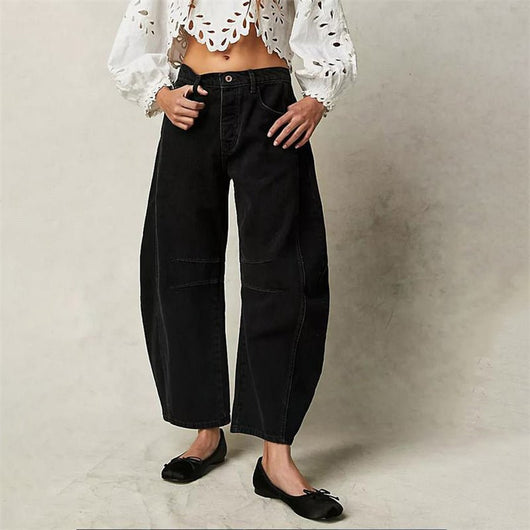 Elisabeth | Damen High-Waist Barrel-Leg Relaxed-Fit Jeans
