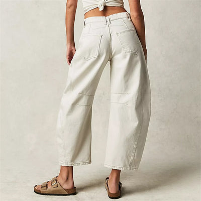 Elisabeth | Damen High-Waist Barrel-Leg Relaxed-Fit Jeans