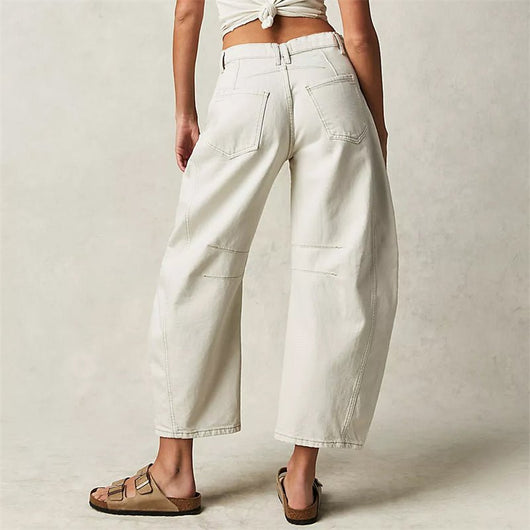 Elisabeth | Damen High-Waist Barrel-Leg Relaxed-Fit Jeans