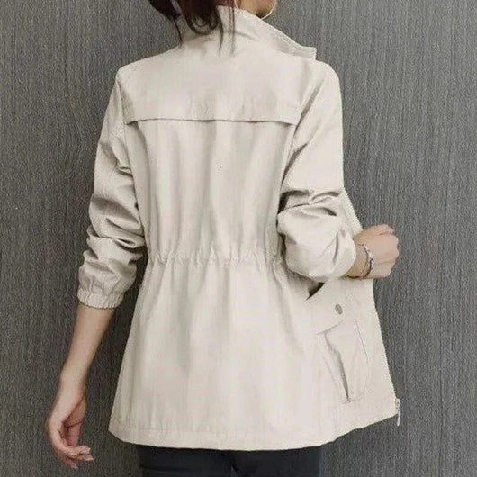 Luisa | Damen Kurzjacke leichte atmungsaktive Übergangsjacke mit Reißverschluss