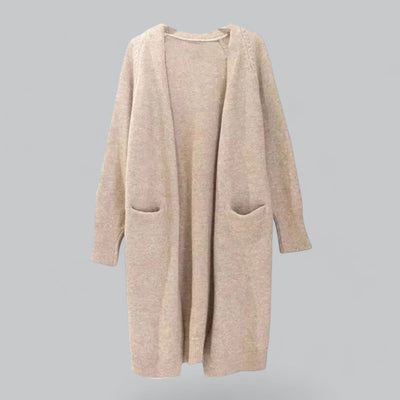 Clara | Damen Langer Oversized Kaschmir Strick Cardigan