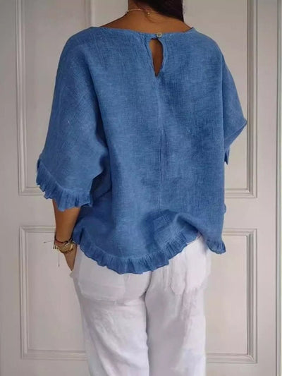 Elisabeth | Damen Leichte Rüschen Bluse