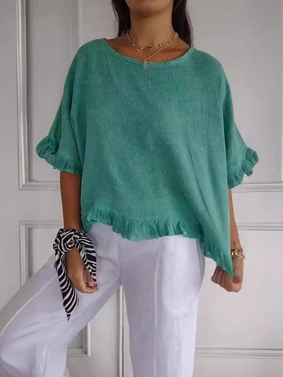 Elisabeth | Damen Leichte Rüschen Bluse