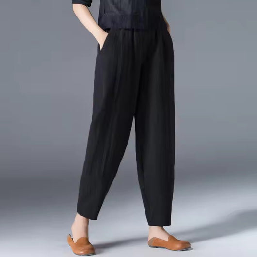 Leonie | Damen Leichte Sommer Relaxed-Fit Knöchellange Hose