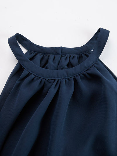 Annika | Damen Neckholder Weite Zweiteiler Set
