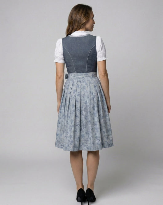 Luisa | Damen Oktoberfest Dirndl Kleid Figurbetonter Trachten-Schnitt