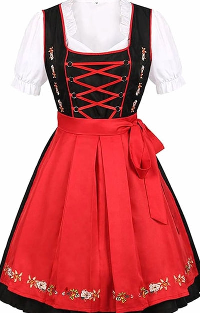Greta | Damen Oktoberfest Dirndlkleid mit Schürze Trachtenkleid