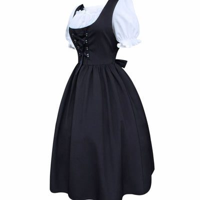 Lena | Damen Oktoberfest Dirndlkleid Trachtenkleid Schnürung Midi