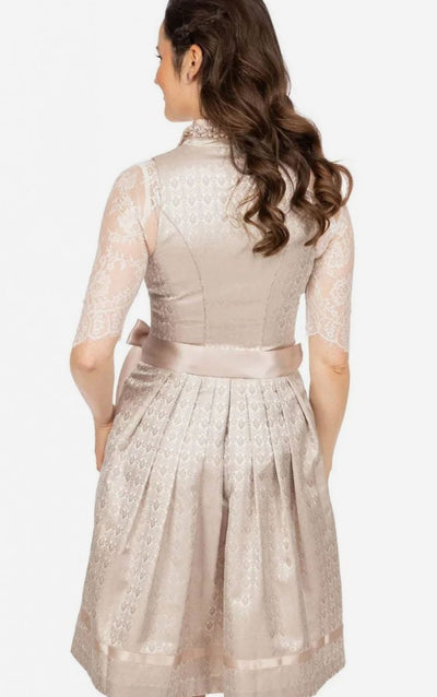 Elisabeth | Damen Oktoberfest Spitzen-Dirndl mit Schürze Trachtenkleid