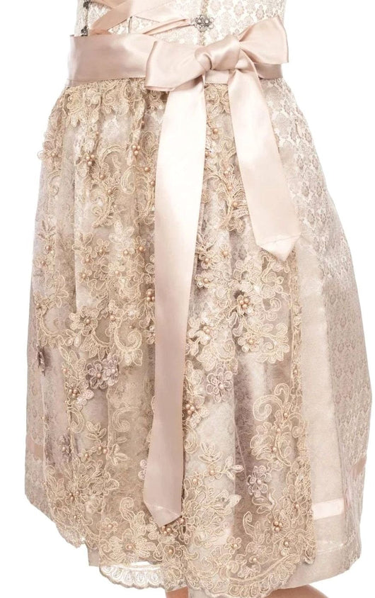 Elisabeth | Damen Oktoberfest Spitzen-Dirndl mit Schürze Trachtenkleid