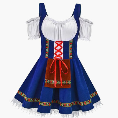 Luisa | Damen Oktoberfest Trachtenkleid Schulterfreies Dirndl-Mini