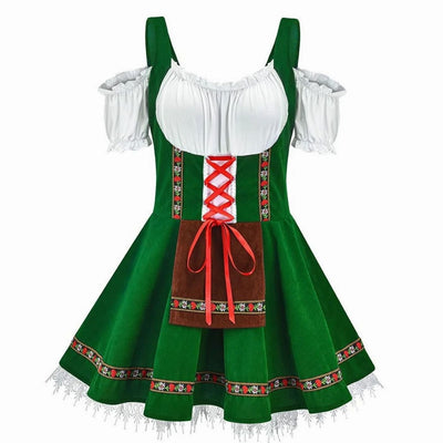 Luisa | Damen Oktoberfest Trachtenkleid Schulterfreies Dirndl-Mini