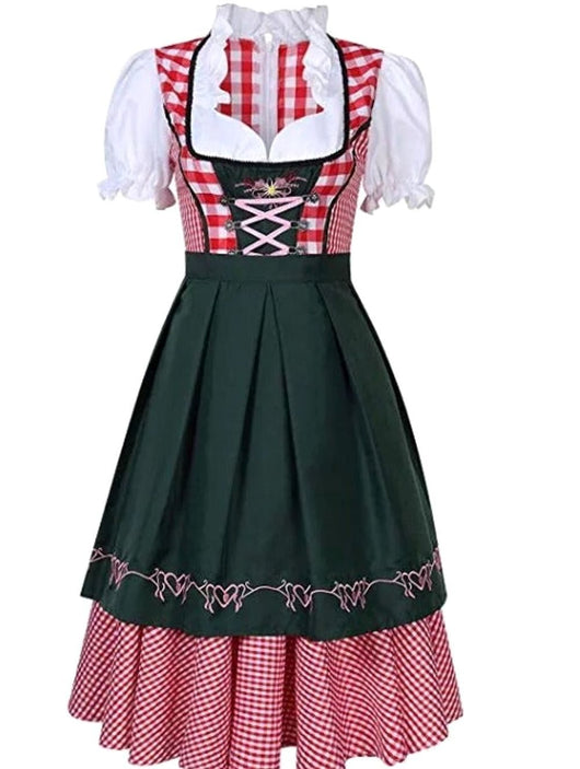 Luisa | Damen Oktoberfest Trachtenkleid Schulterfreies Dirndl-Mini
