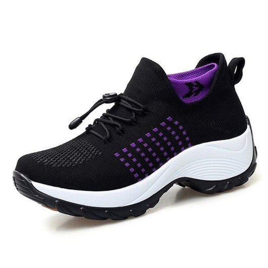 Lena | Damen Orthopädische Gedämpfte Schnürsenkel Plateau-Sneaker
