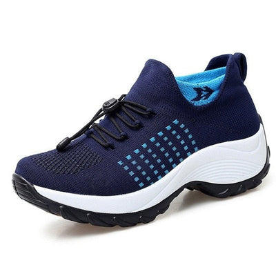 Lena | Damen Orthopädische Gedämpfte Schnürsenkel Plateau-Sneaker