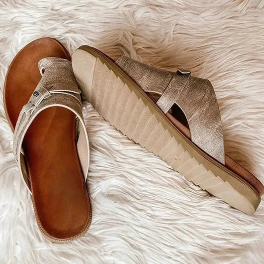 Sophie | Damen Orthopädische Komfort-Sandalen Veganleder Offene Zehe
