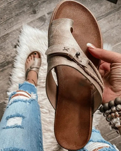 Sophie | Damen Orthopädische Komfort-Sandalen Veganleder Offene Zehe