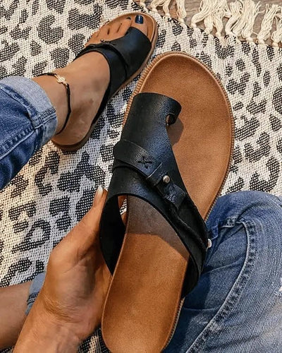 Sophie | Damen Orthopädische Komfort-Sandalen Veganleder Offene Zehe