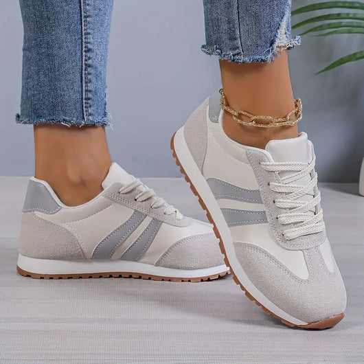Marlene | Damen Orthopädische Schnürsenkel-Sneaker mit Gedämpfter Einlegesohle