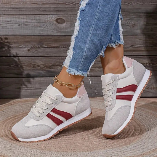 Marlene | Damen Orthopädische Schnürsenkel-Sneaker mit Gedämpfter Einlegesohle