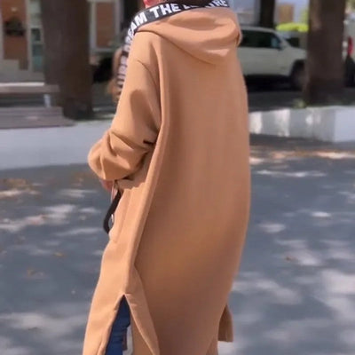 Marlene | Damen Oversized Hoodie Women Coat Langer Kapuzenmantel