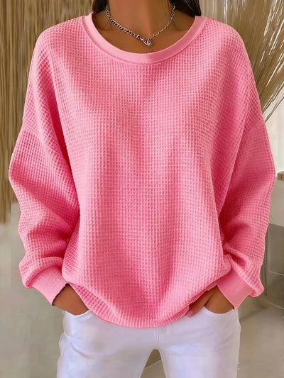 Sophie | Damen Oversized Strukturstrick Pullover