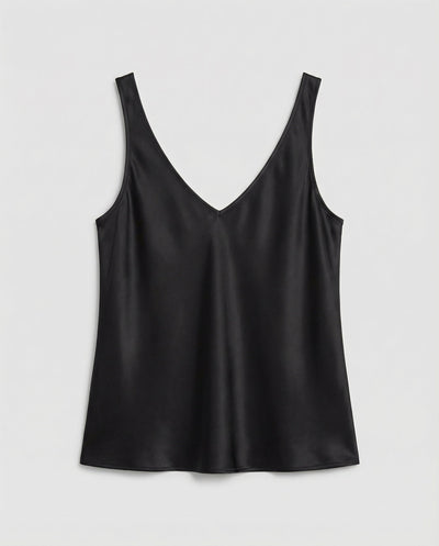 Greta | Damen Satin Camisole V-Ausschnitt Träger-Top