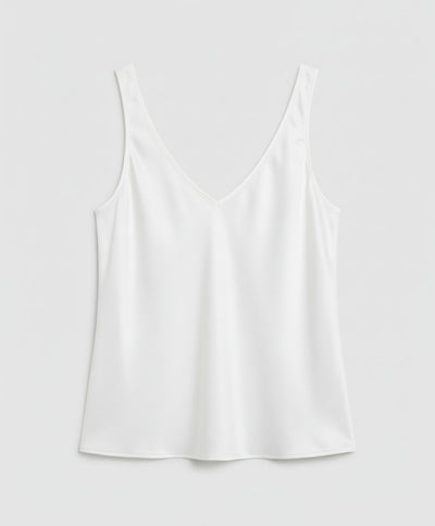 Greta | Damen Satin Camisole V-Ausschnitt Träger-Top