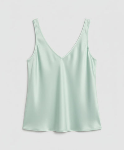 Greta | Damen Satin Camisole V-Ausschnitt Träger-Top