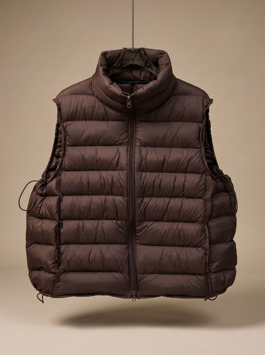 Annika | Damen Steppweste Bodywarmer mit Zweiwege-Reißverschluss Stehkragen