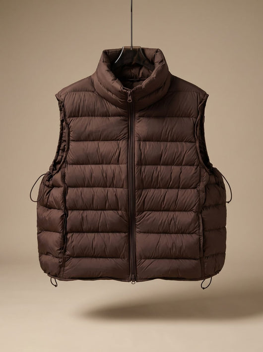 Annika | Damen Steppweste Bodywarmer mit Zweiwege-Reißverschluss Stehkragen