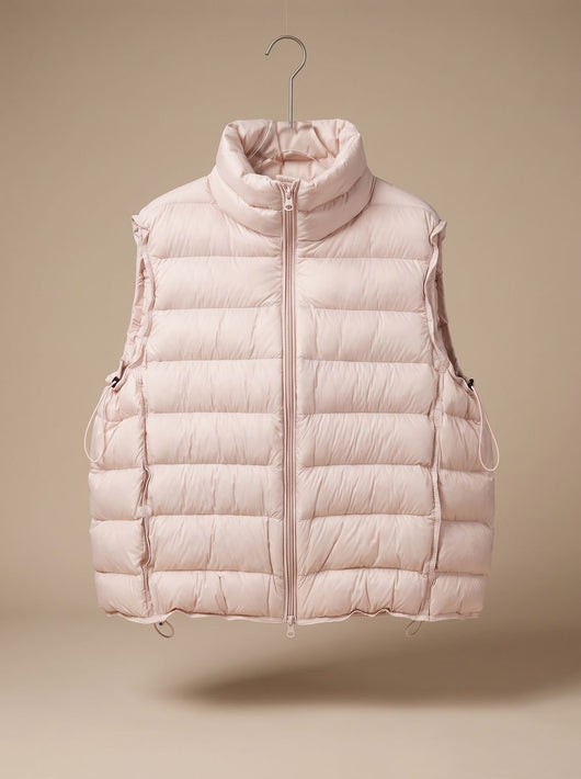 Annika | Damen Steppweste Bodywarmer mit Zweiwege-Reißverschluss Stehkragen