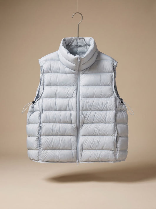 Annika | Damen Steppweste Bodywarmer mit Zweiwege-Reißverschluss Stehkragen