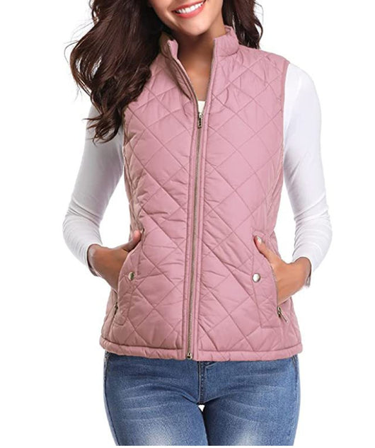 Leonie | Damen Steppweste leicht gefütterte Puffer Vest Women mit Reißverschluss