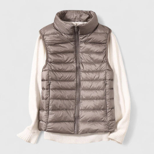 Mia | Damen Steppweste leichte Puffer Vest Women Übergangsjacke