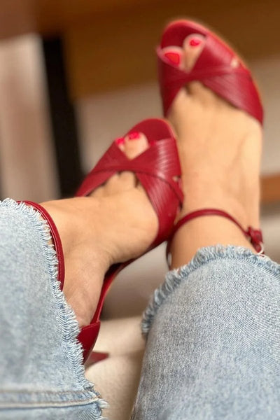 Johanna | Damen Stiletto-Absatz Komfortable Sandalen mit Knöchelriemen Open Toe