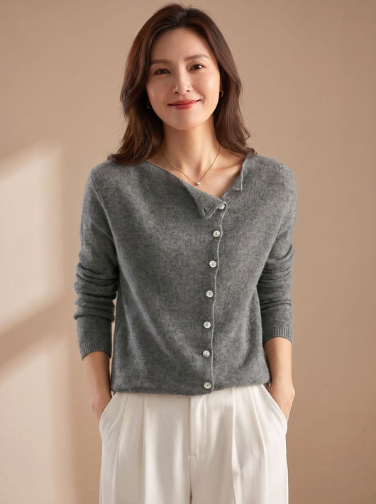 Marie | Damen Strickpullover Warm Gemütlich Klassisch