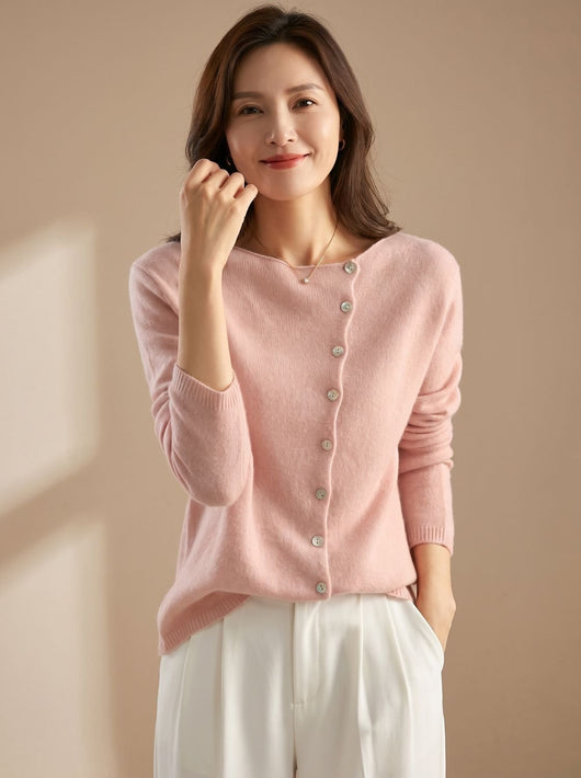 Marie | Damen Strickpullover Warm Gemütlich Klassisch