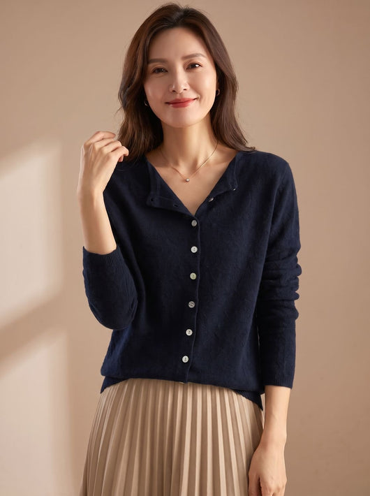 Marie | Damen Strickpullover Warm Gemütlich Klassisch