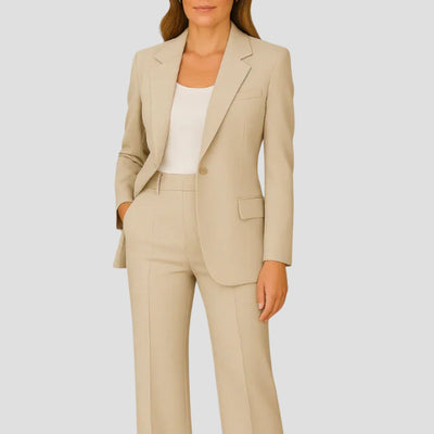 Luisa | Damen Tailliertes Two-Piece Blazer Hosenanzug Set
