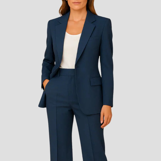 Luisa | Damen Tailliertes Two-Piece Blazer Hosenanzug Set